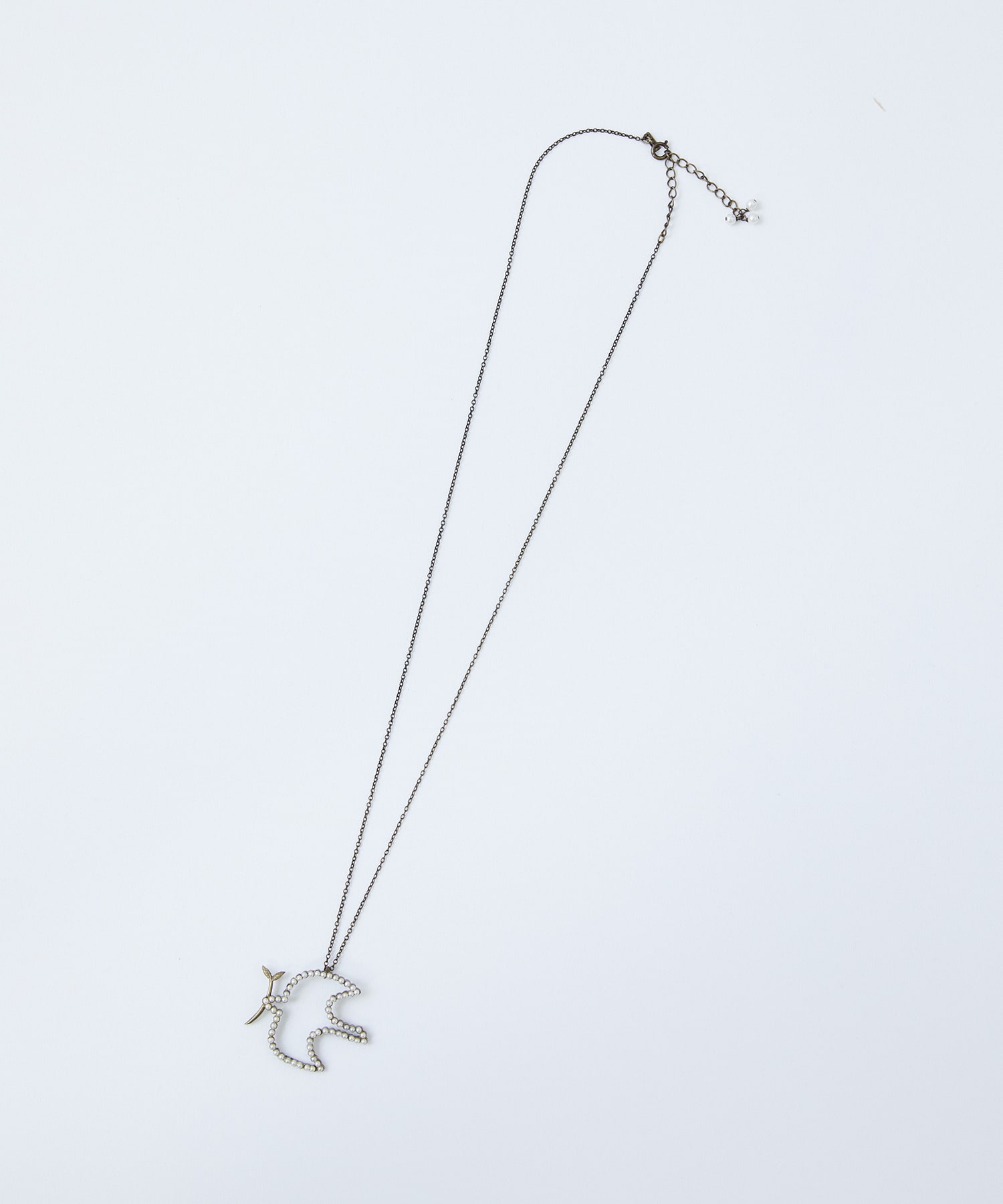 【LOISIR】パールバードネックレス 詳細画像 オフホワイト 1