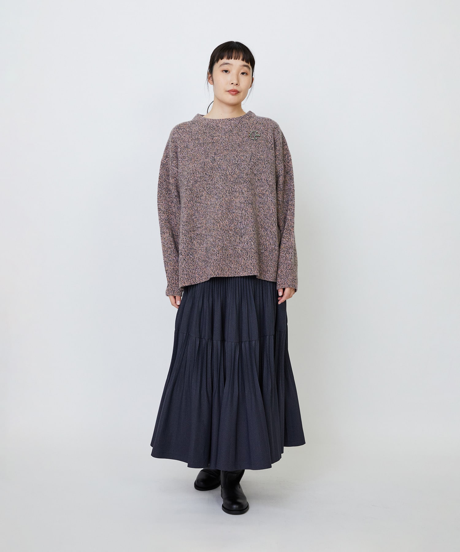 【LOISIR】ラインストーンバードブローチ 詳細画像 ミント 1