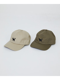 【LOISIR】【EC限定・アーティストコラボ】LOISIR×TORANEKOBONBON BLACK NEKO キャップ 詳細画像 オリーブ 13