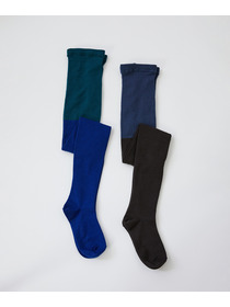 【LOISIR】カラーブロッキングタイツ 詳細画像 ブラウン系その他 5