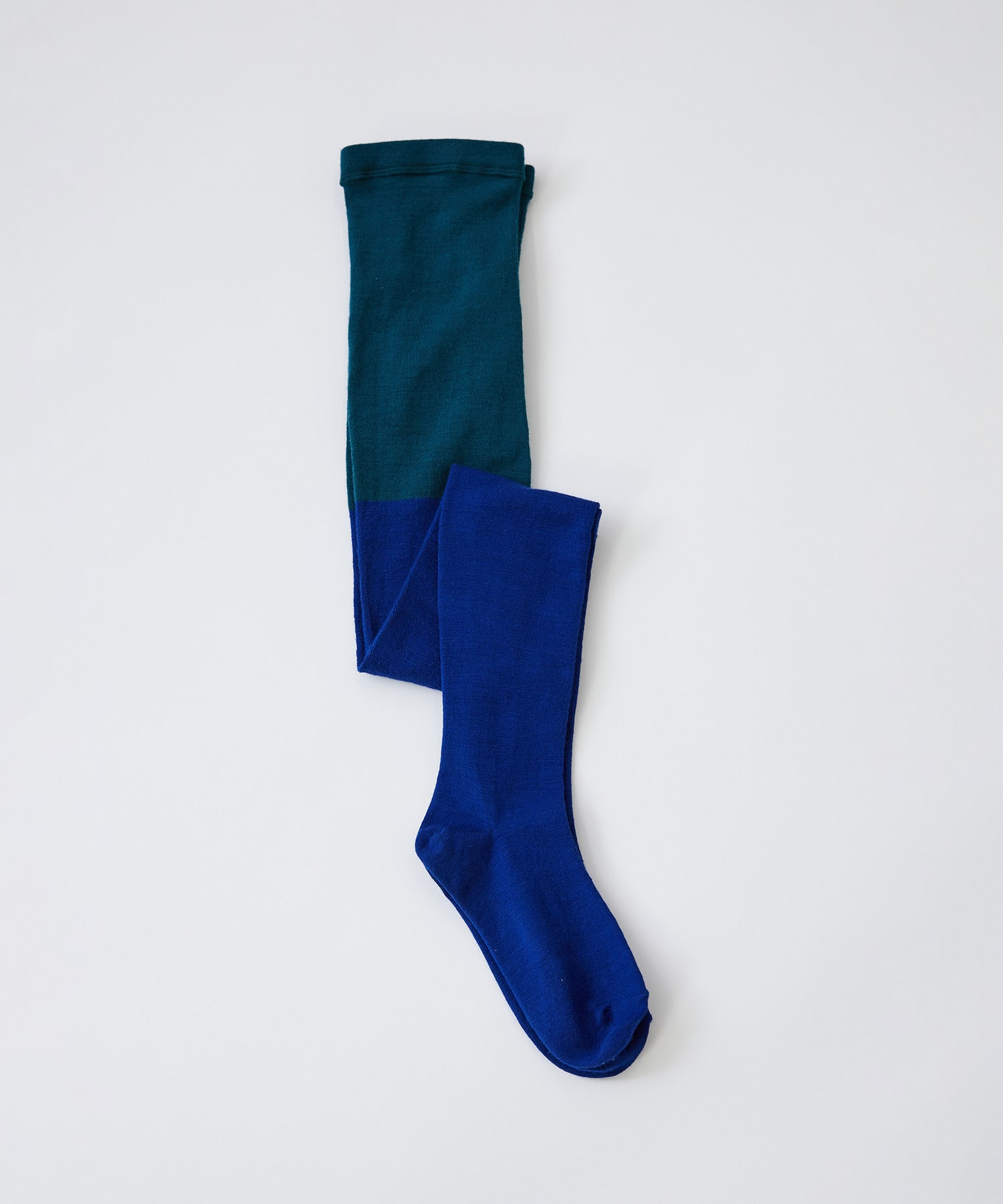 【LOISIR】カラーブロッキングタイツ 詳細画像 ブルー系その他 1