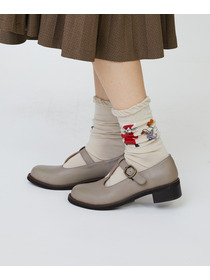 【LOISIR】｜2BUY10%OFF・3BUY20%OFF｜【アーティストコラボ】LOISIR×TORANEKOBONBON 戯れネコのソックス 詳細画像 ブルー 2