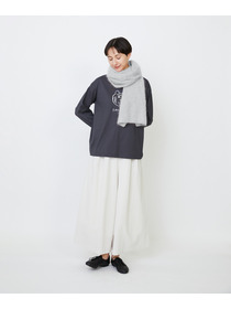 【LOISIR】カシミヤファー加工ストール 詳細画像 ピンク 1