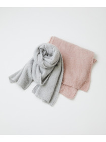 【LOISIR】カシミヤファー加工ストール 詳細画像 ピンク 7