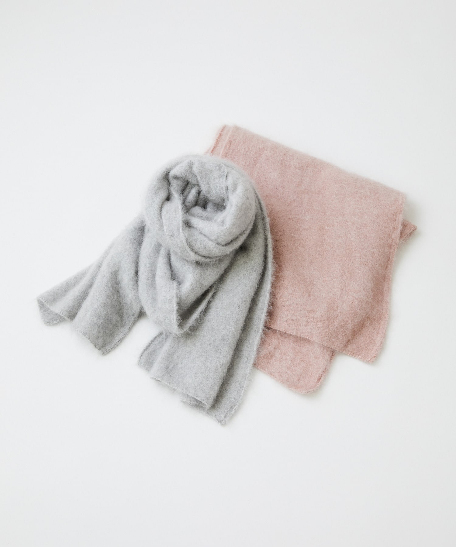 【LOISIR】カシミヤファー加工ストール 詳細画像 ピンク 7