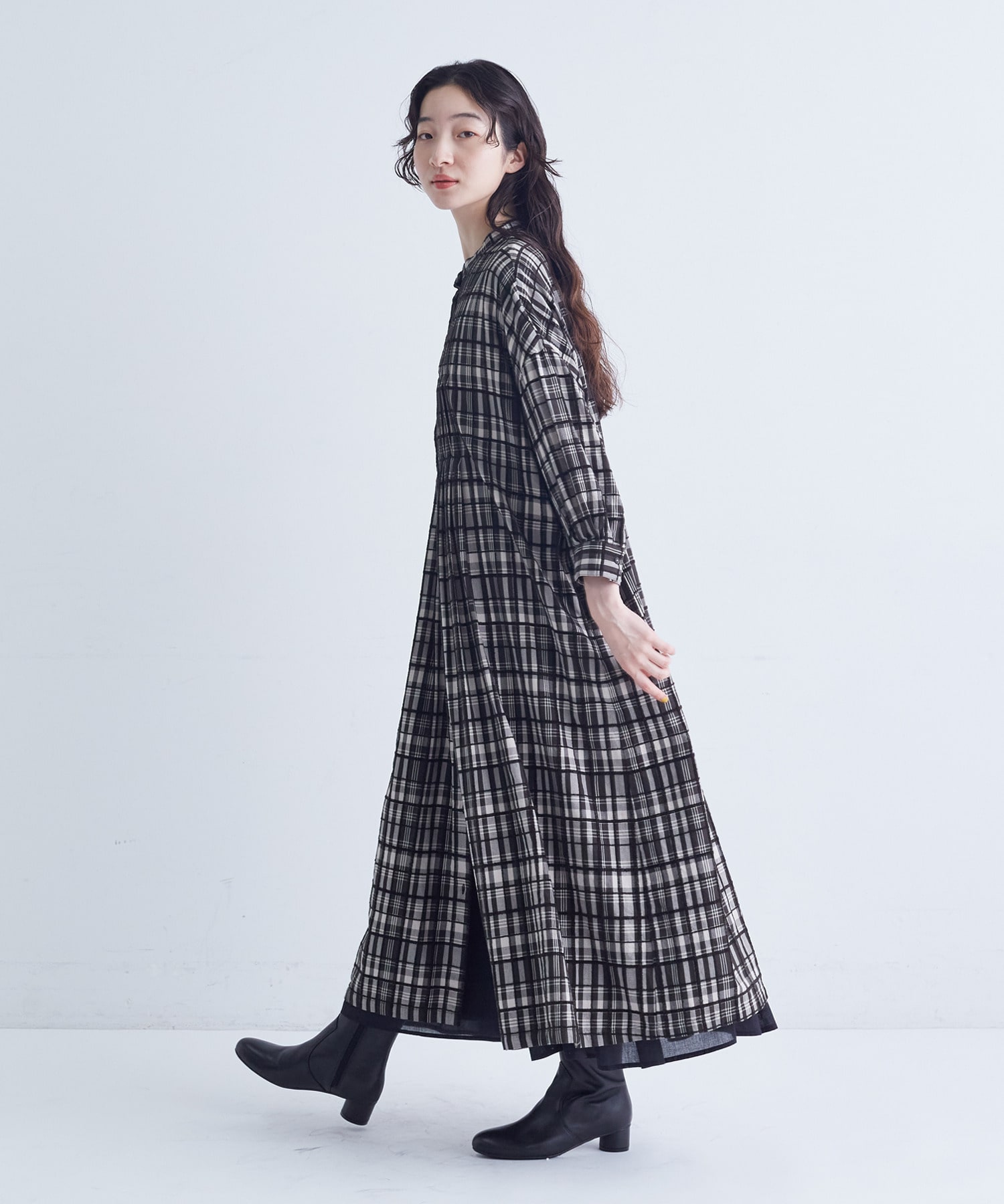 モールチェックワンピース｜BIGI online store - ビギ オンラインストア