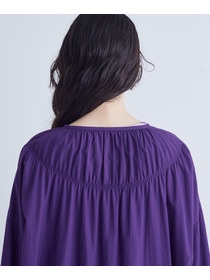 【congés payés】｜2BUY10%OFF・3BUY20%OFF｜シャーリングネックワンピース 詳細画像 パープル 10