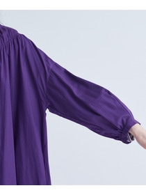 【congés payés】｜2BUY10%OFF・3BUY20%OFF｜シャーリングネックワンピース 詳細画像 パープル 11