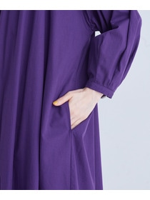 【congés payés】｜2BUY10%OFF・3BUY20%OFF｜シャーリングネックワンピース 詳細画像 パープル 12