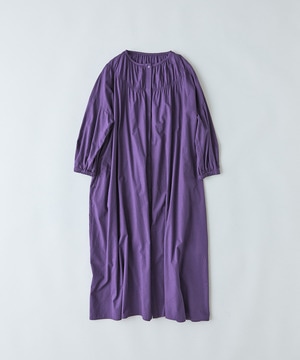 【congés payés】｜2BUY10%OFF・3BUY20%OFF｜シャーリングネックワンピース 詳細画像 パープル 1