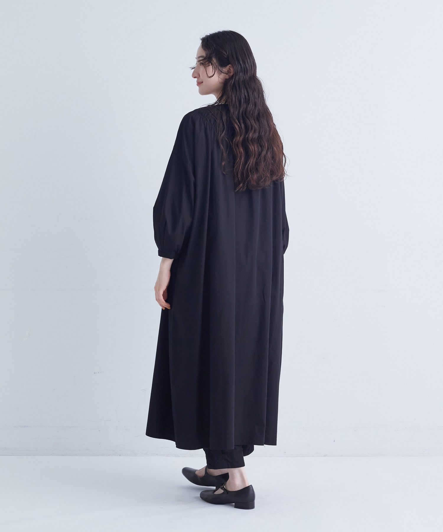 【congés payés】｜2BUY10%OFF・3BUY20%OFF｜シャーリングネックワンピース 詳細画像 パープル 18