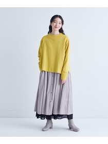 【congés payés】｜2BUY10%OFF・3BUY20%OFF｜スモッキングドビーワンピース 詳細画像 ブラック 1