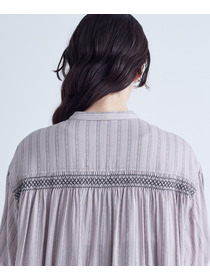 【congés payés】｜2BUY10%OFF・3BUY20%OFF｜スモッキングドビーワンピース 詳細画像 ブラック 10