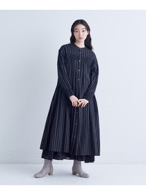 【congés payés】｜2BUY10%OFF・3BUY20%OFF｜スモッキングドビーワンピース 詳細画像 ブラック 16