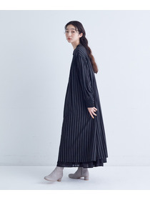 【congés payés】｜2BUY10%OFF・3BUY20%OFF｜スモッキングドビーワンピース 詳細画像 ブラック 17