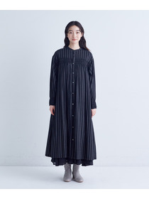 【congés payés】｜2BUY10%OFF・3BUY20%OFF｜スモッキングドビーワンピース 詳細画像 ブラック 19