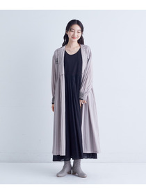 【congés payés】｜2BUY10%OFF・3BUY20%OFF｜スモッキングドビーワンピース 詳細画像 ブラック 2