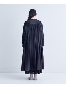 【congés payés】｜2BUY10%OFF・3BUY20%OFF｜スモッキングドビーワンピース 詳細画像 ブラック 21