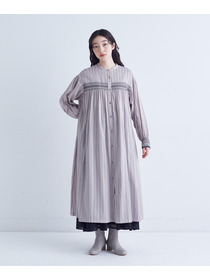 【congés payés】｜2BUY10%OFF・3BUY20%OFF｜スモッキングドビーワンピース 詳細画像 ブラック 3