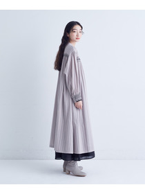 【congés payés】｜2BUY10%OFF・3BUY20%OFF｜スモッキングドビーワンピース 詳細画像 ブラック 4