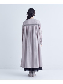 【congés payés】｜2BUY10%OFF・3BUY20%OFF｜スモッキングドビーワンピース 詳細画像 ブラック 8