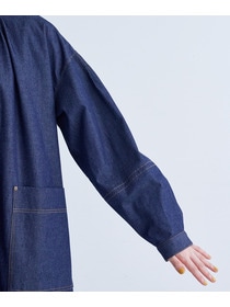 【congés payés】タックカラーデニムワンピース 詳細画像 インディゴブルー 10