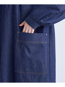 【congés payés】タックカラーデニムワンピース 詳細画像 インディゴブルー 11