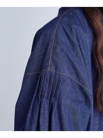 【congés payés】タックカラーデニムワンピース 詳細画像 インディゴブルー 14