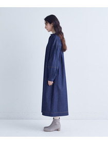 【congés payés】タックカラーデニムワンピース 詳細画像 インディゴブルー 6