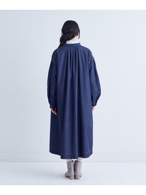 【congés payés】タックカラーデニムワンピース 詳細画像 インディゴブルー 7