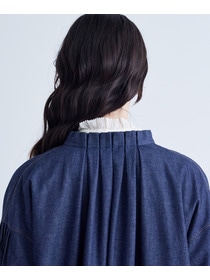 【congés payés】タックカラーデニムワンピース 詳細画像 インディゴブルー 9