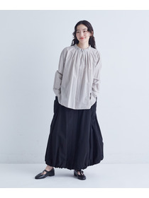 【congés payés】｜2BUY10%OFF・3BUY20%OFF｜◆タックフリルブラウス 詳細画像 チャコールグレー 1