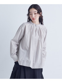 【congés payés】｜2BUY10%OFF・3BUY20%OFF｜◆タックフリルブラウス 詳細画像 チャコールグレー 4