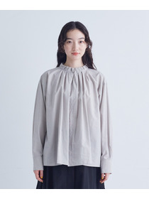 【congés payés】｜2BUY10%OFF・3BUY20%OFF｜◆タックフリルブラウス 詳細画像 チャコールグレー 5