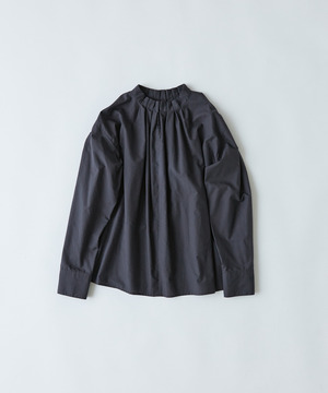 【congés payés】｜2BUY10%OFF・3BUY20%OFF｜◆タックフリルブラウス 詳細画像 チャコールグレー 1