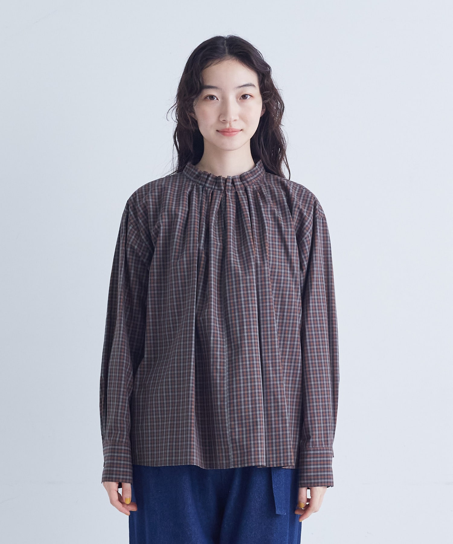 【congés payés】｜2BUY10%OFF・3BUY20%OFF｜◆タックフリルブラウス 詳細画像 チャコールグレー 13