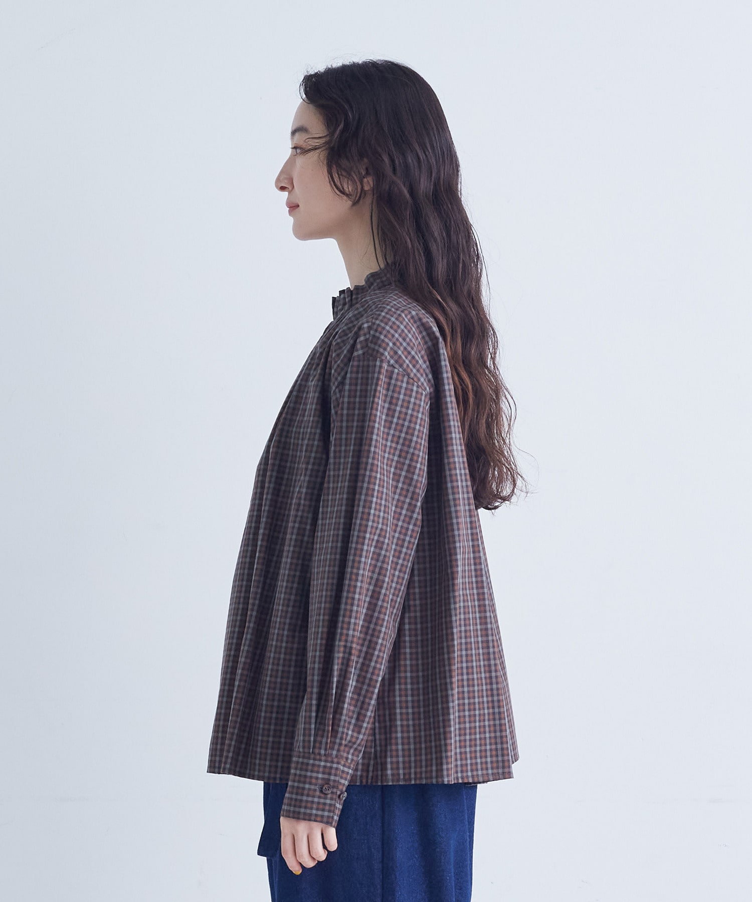 【congés payés】｜2BUY10%OFF・3BUY20%OFF｜◆タックフリルブラウス 詳細画像 チャコールグレー 14