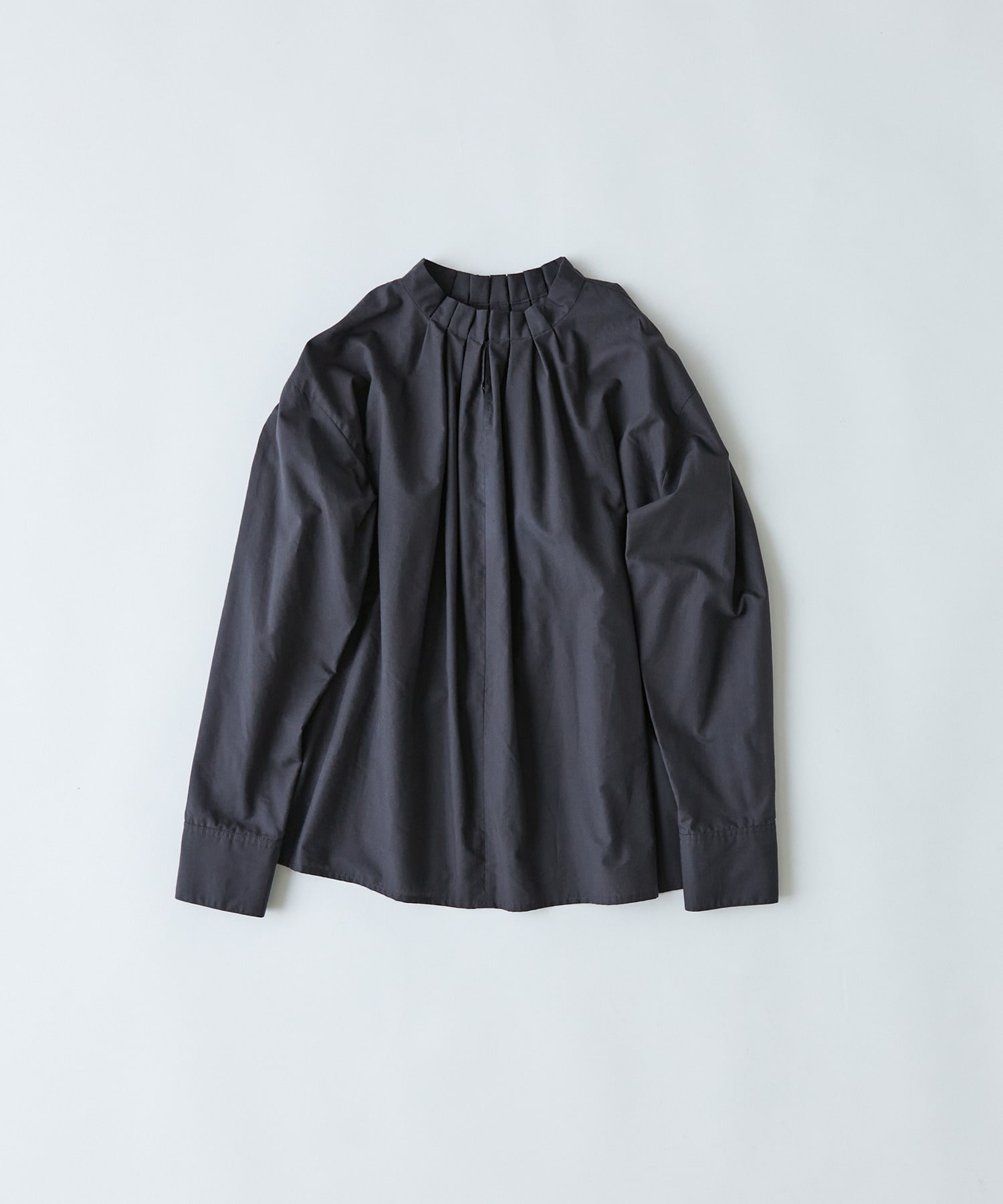 【congés payés】｜2BUY10%OFF・3BUY20%OFF｜◆タックフリルブラウス 詳細画像 チャコールグレー 1