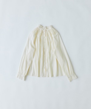 【congés payés】｜2BUY10%OFF・3BUY20%OFF｜ラウンドタックブラウス 詳細画像 アイボリー 1