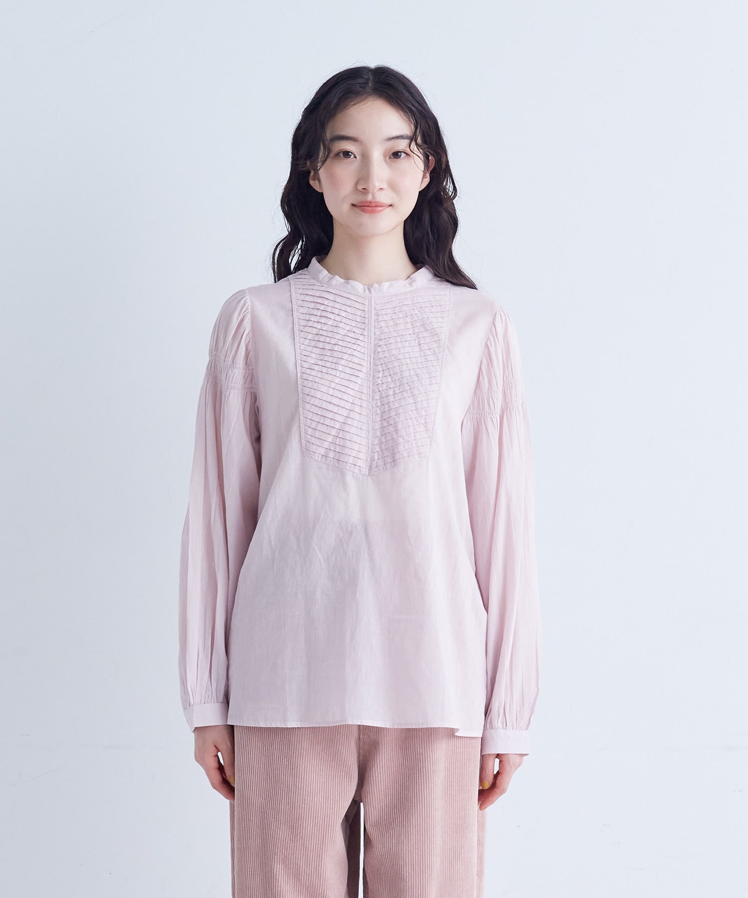 【congés payés】バイアスタックブラウス 詳細画像 ピンク 12