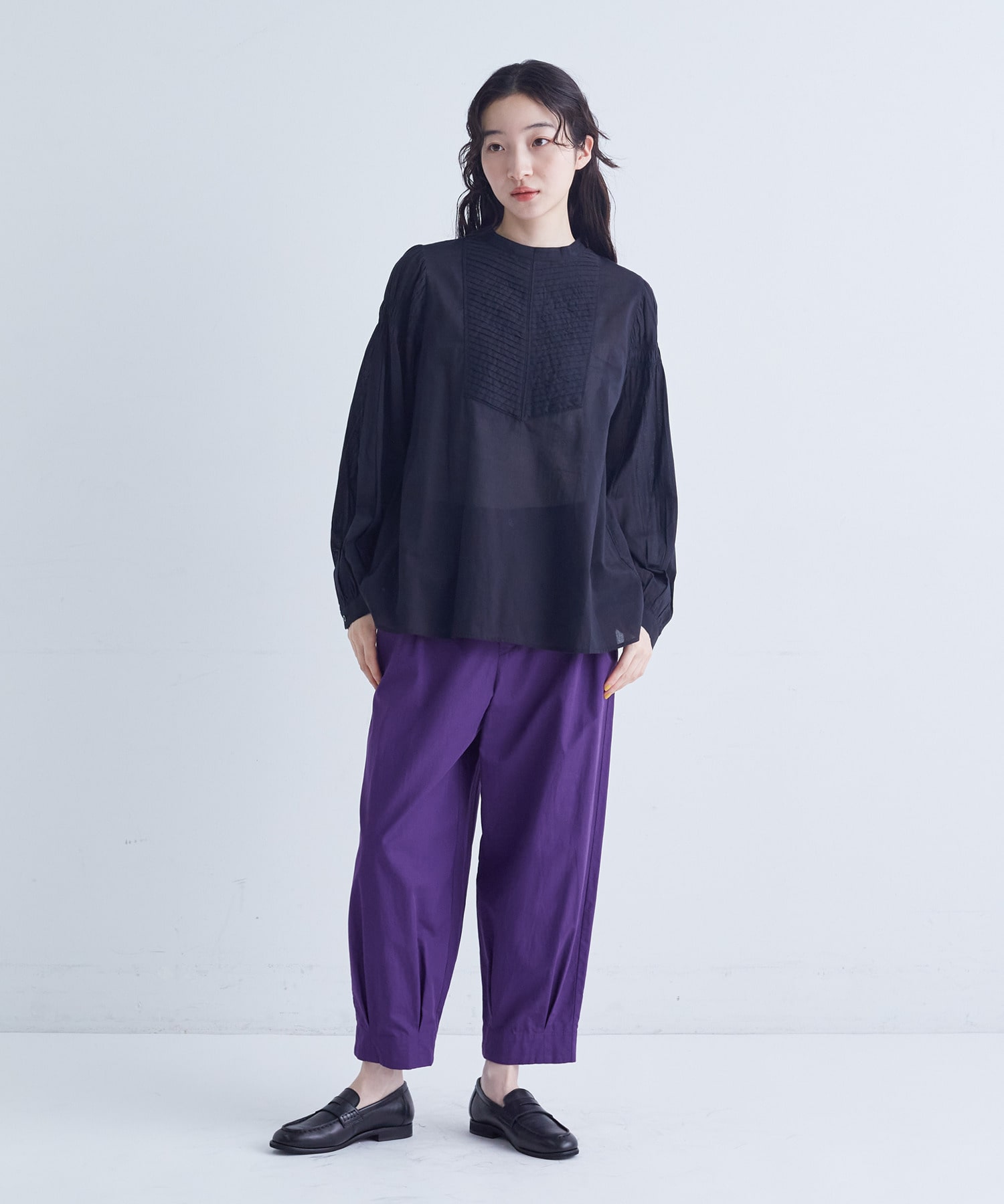 【congés payés】バイアスタックブラウス 詳細画像 ピンク 19