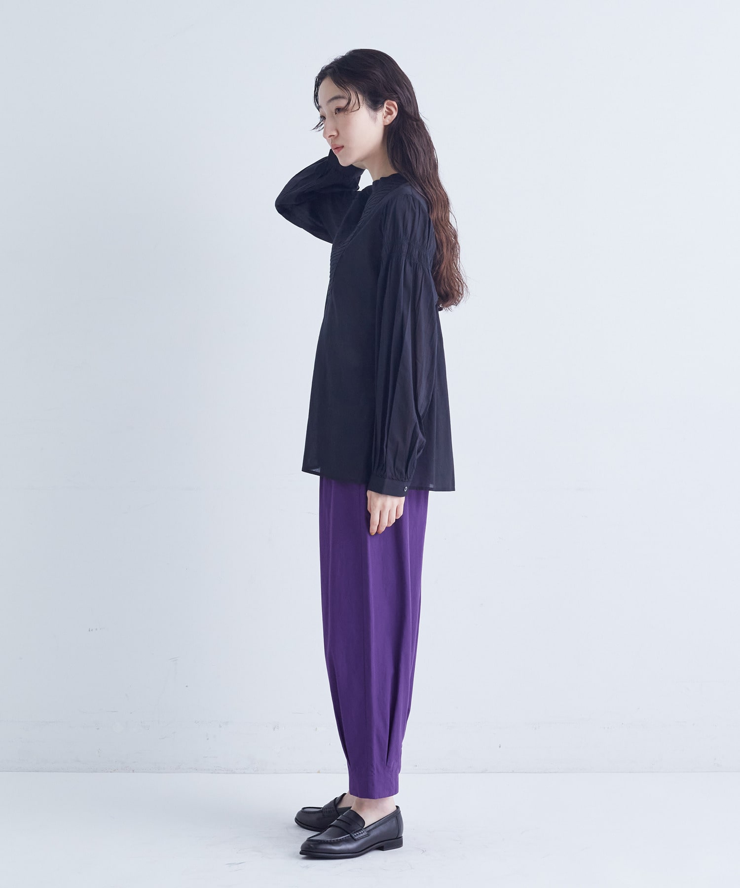 【congés payés】バイアスタックブラウス 詳細画像 ピンク 20