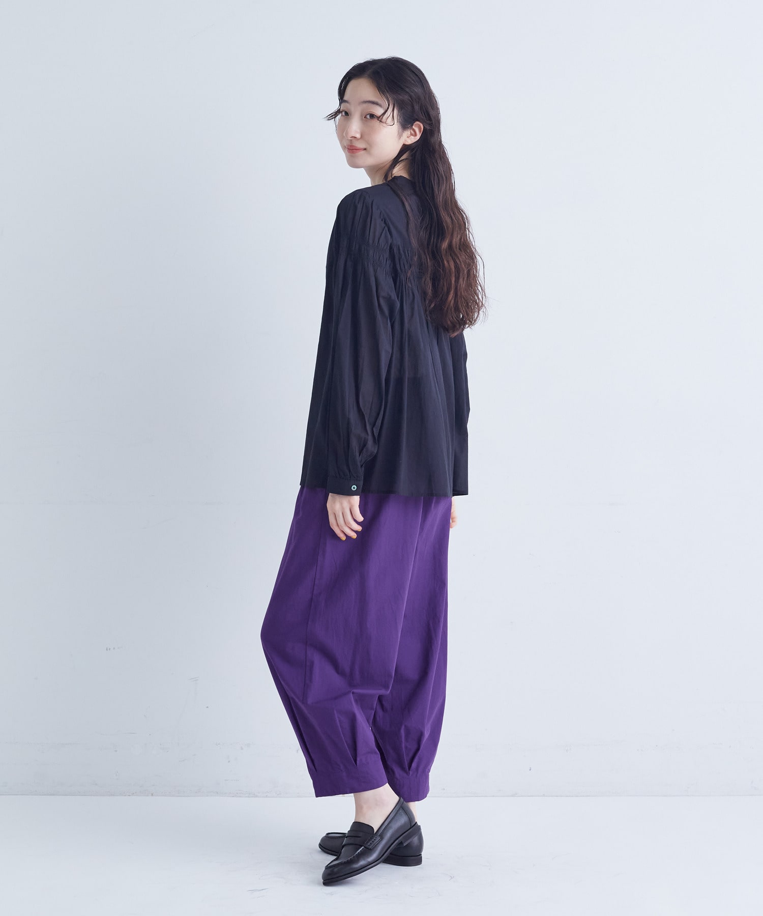 【congés payés】バイアスタックブラウス 詳細画像 ピンク 21