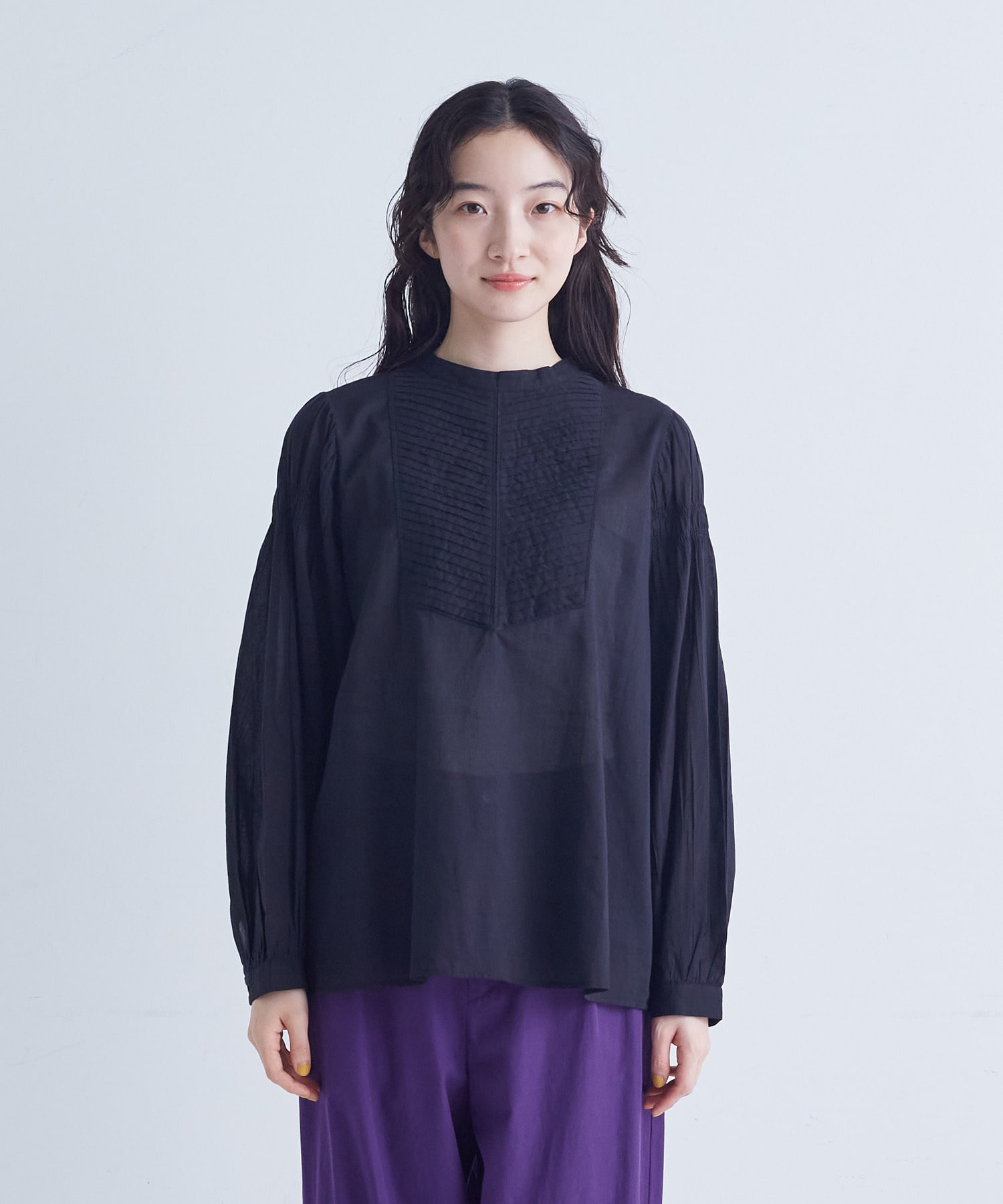 【congés payés】バイアスタックブラウス 詳細画像 ピンク 23