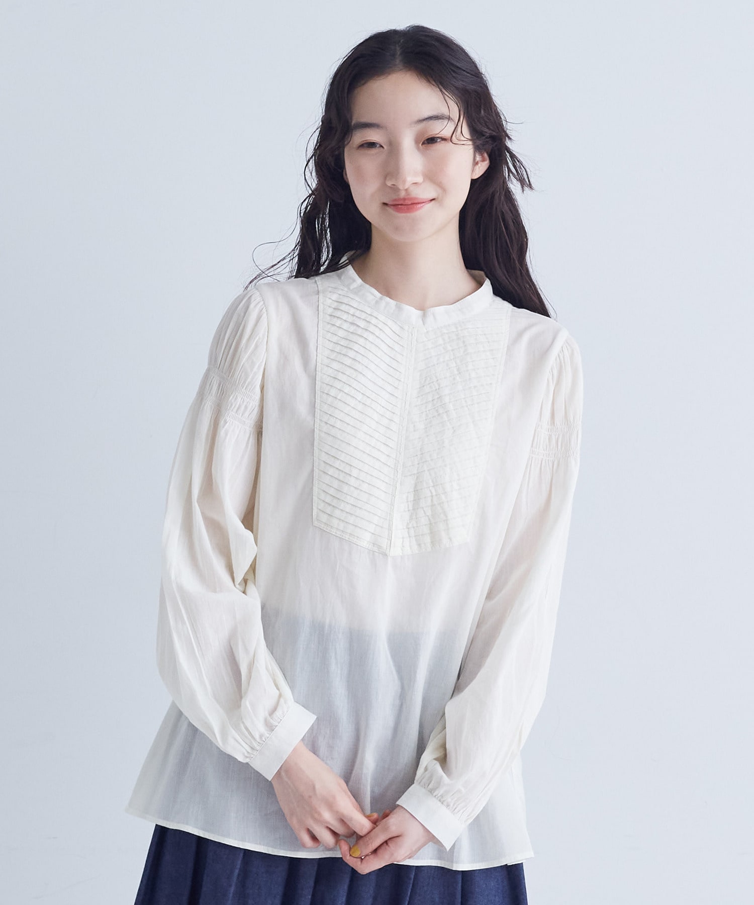 【congés payés】バイアスタックブラウス 詳細画像 ピンク 4