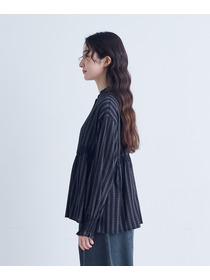 【congés payés】｜2BUY10%OFF・3BUY20%OFF｜スモッキングドビーブラウス 詳細画像 グレイッシュベージュ 14