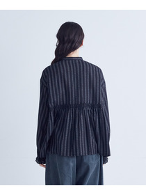 【congés payés】｜2BUY10%OFF・3BUY20%OFF｜スモッキングドビーブラウス 詳細画像 グレイッシュベージュ 15