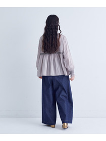 【congés payés】｜2BUY10%OFF・3BUY20%OFF｜スモッキングドビーブラウス 詳細画像 グレイッシュベージュ 3