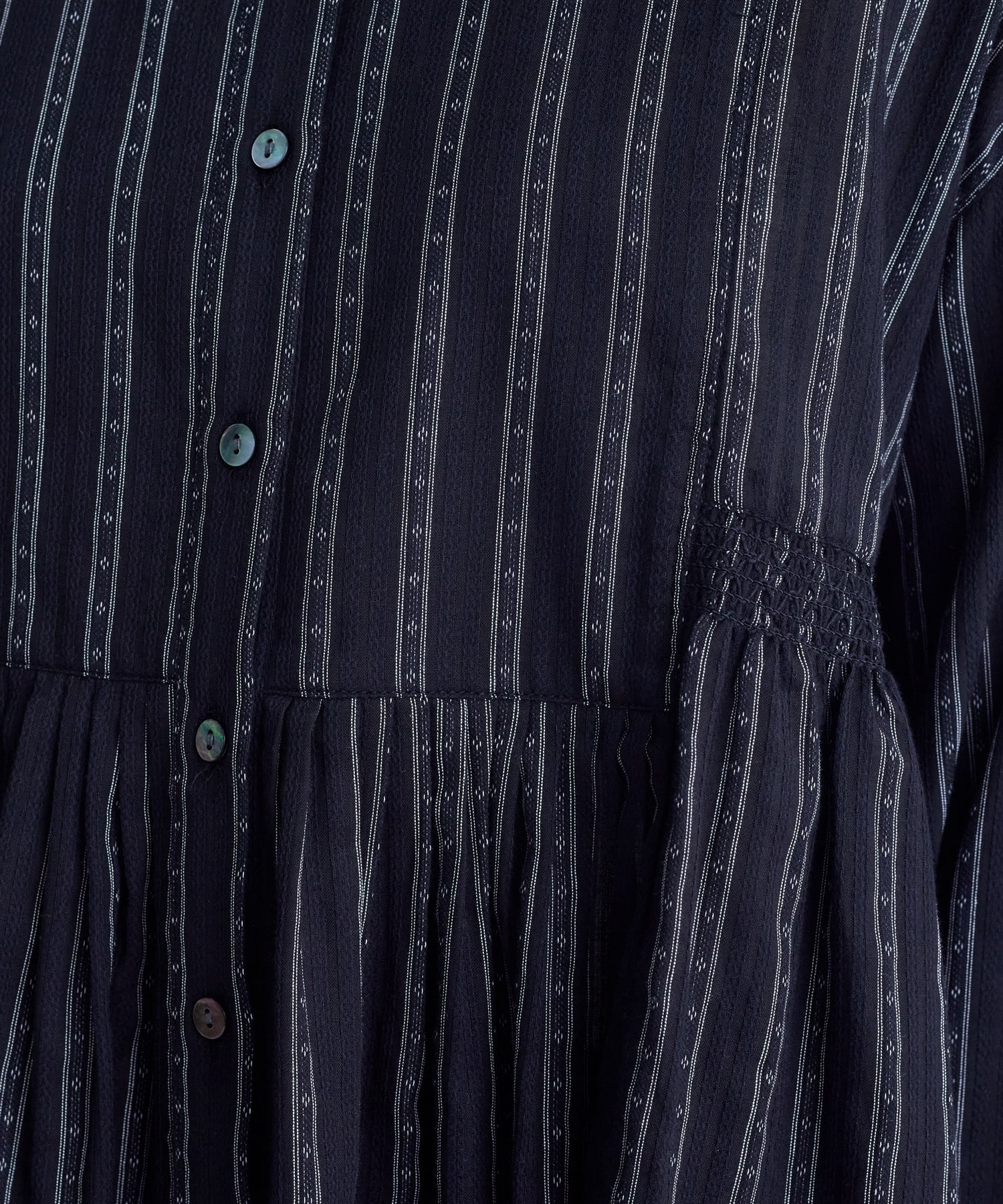 【congés payés】｜2BUY10%OFF・3BUY20%OFF｜スモッキングドビーブラウス 詳細画像 グレイッシュベージュ 19