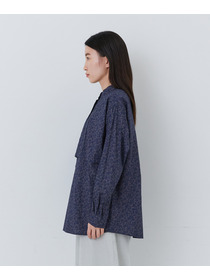 【congés payés】｜2BUY10%OFF・3BUY20%OFF｜オーバーダイプリントシャツ 詳細画像 ネイビー 15